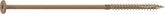 Camo 0360269 Structural Screw, 1/4 in Thread, 8 in L, Flat Head, Star Drive, Sharp Point, PROTECH Ultra 4 Coated, 250